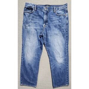 Lucky Brand 181 Relaxed Straight Jeans Men’s 40x32 Medium Wash Denim